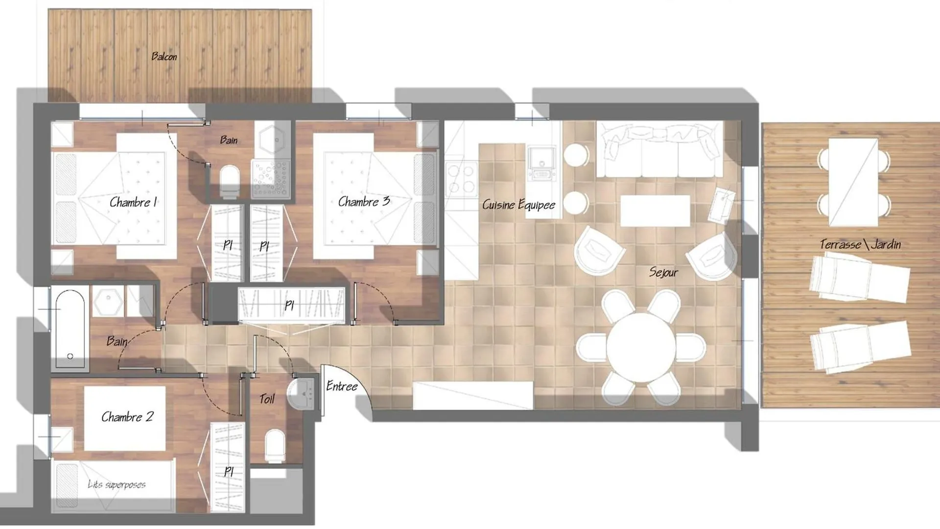 Jardin Du Parc Mont Blanc- Alpine Style Apartment In The Heart Of Chamonix